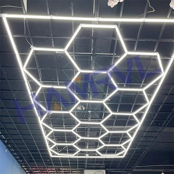diy hexagon garage light