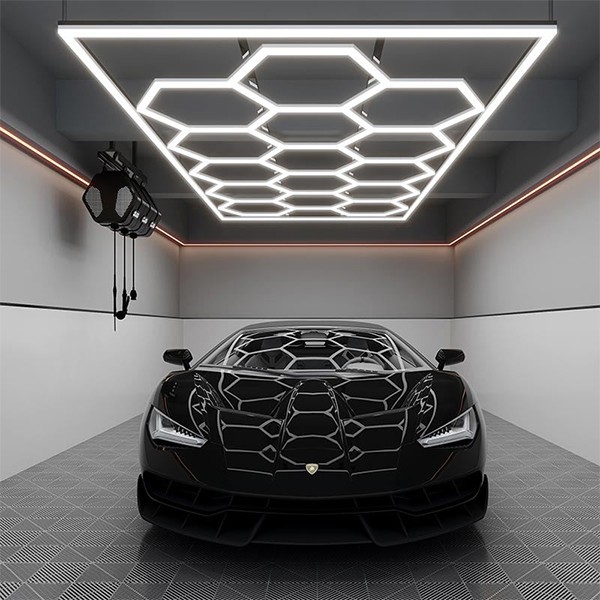 hexagon garage ceiling light