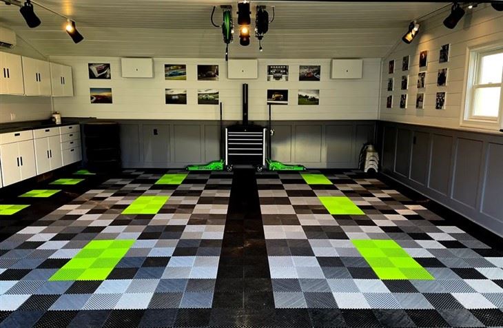 Plastic Tile Floor
